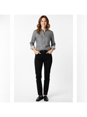 TALBOTS 100% Cotton Button Front Shirt Sz 6